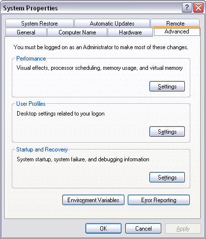System Properties
